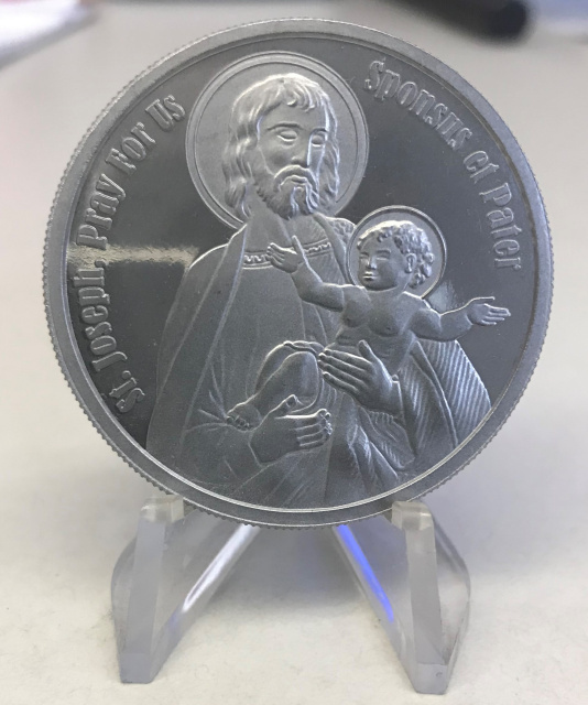 .999 Pure Fine Silver - 1 Troy Ounce Holy Family Collectible Coin w ...