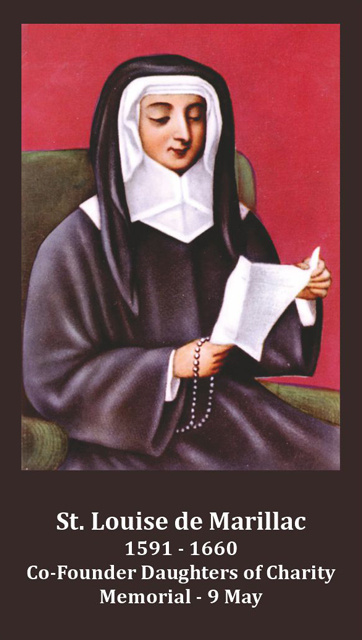 St. Louise de Marillac Prayer Card